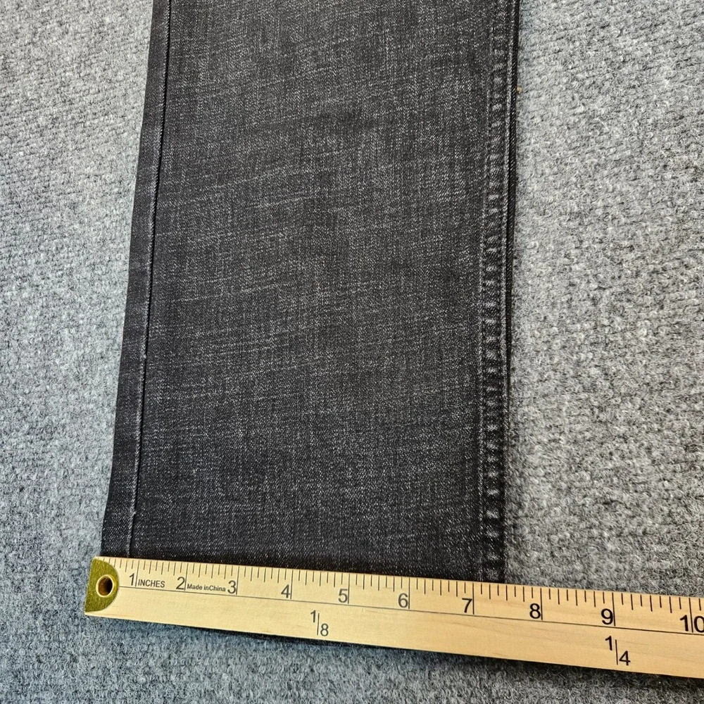 Buffalo David Bitton Jackson Straight Stretch Jeans Mens 32x32 Faded Black Denim - Picture 2 of 11